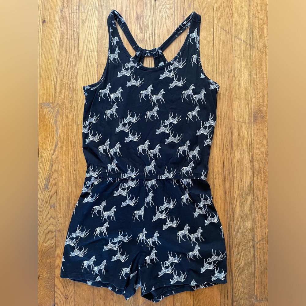 Old Navy Girl’s Zebra Print Romper Size XXL(16)